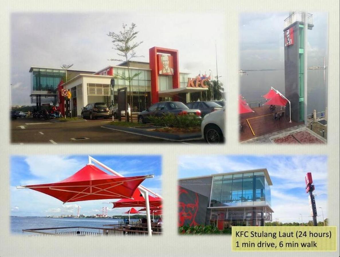 Seaview Condo Near Rf Mall, Food Court & Free Netflix ジョホールバル エクステリア 写真